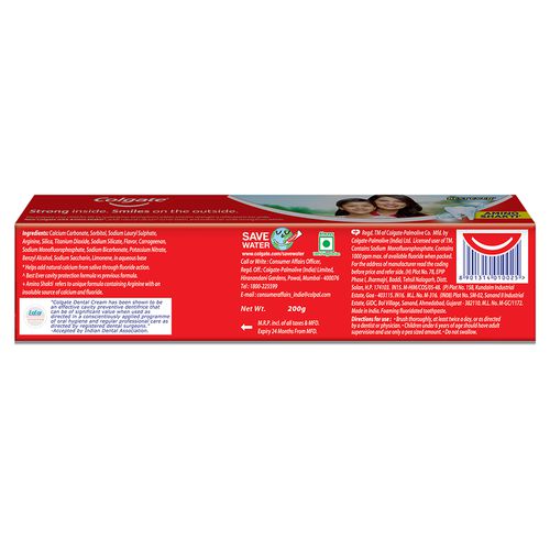 Colgate Strong Teeth Anticavity Toothpaste With Amino Shakti, 200 g