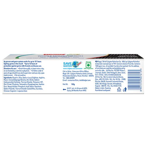 Colgate Toothpaste - Total, Charcoal, Anticavity, 120 g