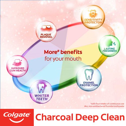 Colgate Toothpaste - Total, Charcoal, Anticavity, 120 g