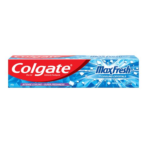 Colgate Toothpaste - MaxFresh, Anti-Cavity, Peppermint Ice, 70+11g