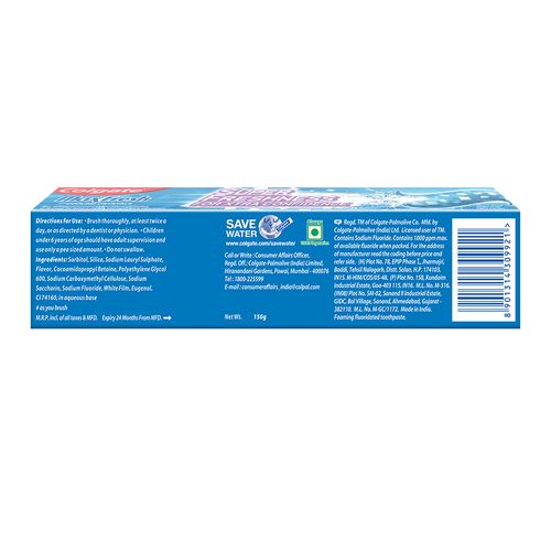 Colgate MaxFresh Toothpaste - Anti-Cavity, Peppermint Ice, 150 g
