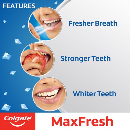 Colgate MaxFresh Toothpaste - Anti-Cavity, Peppermint Ice, 150 g