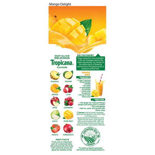 Tropicana Delight Fruit Juice - Mango, 200 ml Carton