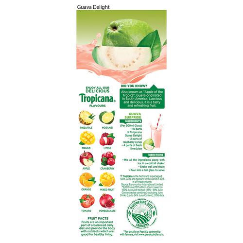 Tropicana Delight Fruit Juice - Guava, 200 ml Tetra