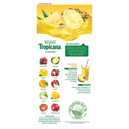 Tropicana Delight Fruit Juice - Pineapple, 1 L